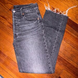 GAP Black Cheeky Straight Cropped Jeans